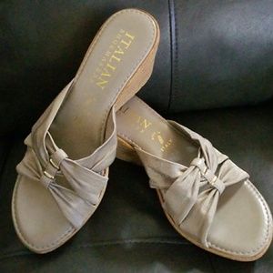 Women's slip on wedge heels